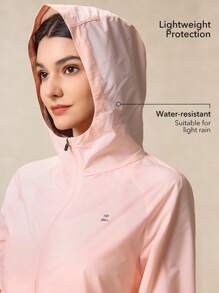 OutZeal Waterproof Sun Protection Lightweight Packable Hiking Jacket Drawstring Waist For LightRain Track Jacket