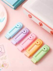 SHEIN 1PC Retractable Push Erasers For Students, Clean, No Residual, Flexible.Suitable For Study, Painting, Office Work. Small And Exquisite, Easy To Carry Back To School