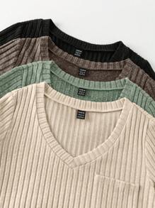 GlowEve Áo thun nữ cổ chữ V tay ngắn màu trơn, thời trang mùa hè - Nhiều màu - Xem 6