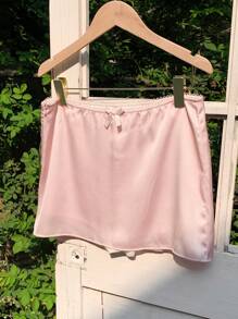 Comfortcana 女士纯色时尚半身裙，适合夏季 - 淺粉色 - 查看 7