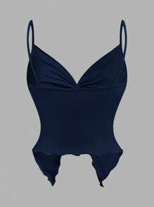 SHEIN MOD Áo không tay đan chéo trước xoắn cho nữ, Áo dễ thương, - Nhiều màu - Xem 9