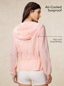 OutZeal Waterproof Sun Protection Lightweight Packable Hiking Jacket Drawstring Waist For LightRain Explore Outdoor Drawstring Waist