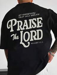 Manfinity EMRG Men Short Sleeve Round Neck Fashion Loose T-Shirt Suitable For Summer Christian Tshirts Men