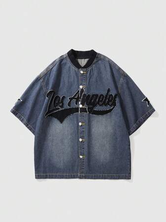 Street Life Veste en jean pour hommes, mode pour l'été