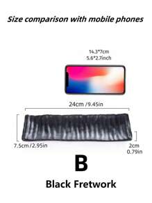 SHEIN 1 pieza Bandeja nueva de melamina mate, plato rectangular para sushi, bandeja de plástico, color negro, apto para juegos de té, cristalería, caramelos, galletas, pan, bodas, banquetes, regalos, cumpleaños