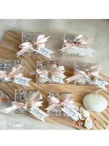 VICKYO 6 peças de velas aromáticas de cera de soja, conjunto de velas com pérolas falsas, perfumadas com frésia para chá de panela, lembrancinhas de casamento para convidados, lembrancinhas de chá de bebê, decoração para casa, Halloween, assustador, outono, festival, feriado, inverno, feriado, festival, decoração de quarto, presentes, aniversário, formatura - Multicolorido - Ver 9