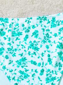 SHEIN Teen Girls Random Print 2-Piece Swimsuit Set Young Girls Sets Summer Sets For Girls Teen Girls Sets Cute Sets Teen Girls Sets Cute Sets Teen Girls Sets Teen Girls Sets Bathing Suits For Teens Top