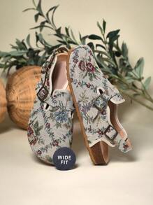 SHUZIA Women's Wide-Fit Floral Print Sling Back Comfort Clogs Mother's Day Present - Multicolor - View 5