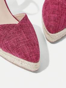 Styleloop Women's Woven Rope Platform Wedge Sandals, Vacation Style BOHO Chic Retro American Western Music Festival Party Thick Bottom Shoes