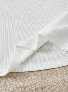 Soleia Set de 2 camisetas de manga corta, de cuello redondo y de punto acanalado, que se ajustan a la forma - outfit de verano lindo