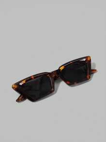 Ontre Women's Fashionable Multifunctional Minimalist Eyeglasses - Coffee Brown - View 2