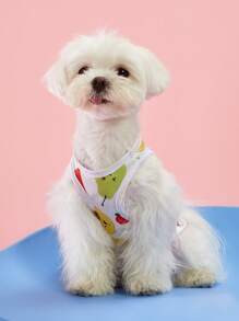 PETSIN 1pc Pet Dog/Cat Fruit Pattern Breathable Comfortable Vest - Multicolor - View 6
