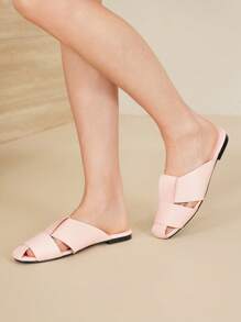 MOTF PREMIUM ZAPATOS PLANOS BLANCOS CÓMODOS, INFORMALES Y VERSÁTILES, DE TIPO SLIP-ON - Rosa Pálido - Ver 2