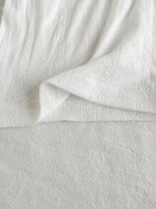 SHEIN 2 件套新生女婴纯色盖袖针织上衣，粉色和白色短袖背心，100% 纯棉面料，可爱休闲百搭柔软舒适，春夏新品，适合日常外出、度假、生日和派对，0-3 个月，婴儿服装，女婴上衣 - 彩色 - 查看 3