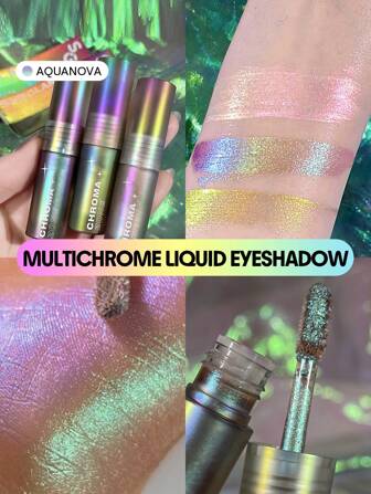 SHEGLAM Fard à PaupièRes Liquide Chroma Zone Multichrome-Aquanova Fard à PaupièRes MéTallique Brillant Bleu Violet Gel Pailleté Haute Pigmentation Longue Tenue Facile à Utiliser Fard à PaupièRes Estompable NoëL Hiver Fard à PaupièRes Remise De DiplôMe Anniversaire Vacances Haut ÉTé Automne Y2K ÉLéGant Mode Femmes Marque Maquillage CosméTique Beauté Visage FêTe Plage Voyage Camping Rituals Plein Air ÉCole Campus Excursion Festivals DéCoration Cadeau PréSent Rose Fille Cosplay Jeux Meilleur Couleur Charme Ambiance