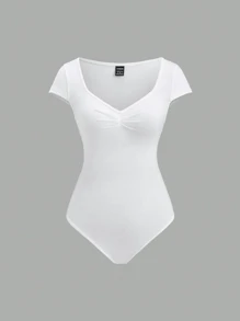 Sweetra Solid Color Fashion Bodysuit Set, Suitable For Summer - Multicolor - View 5