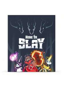 TeeTurtle | Here To Slay | 成人和青少年策略卡牌游戏 | 年龄 14 岁以上 | 2-6 名玩家 | 每场游戏 30-60 分钟，礼品版（与实际产品略有颜色差异） - 彩色 - 查看 4