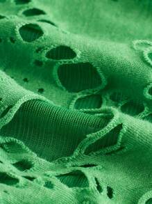 SHEIN ICON Women's Solid Color Scarf, Simple Fashion Style, Suitable For Summer - Green - View 4