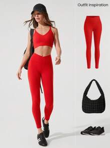GLOWMODE Sujetador deportivo FeatherFit™ con espalda calada para gimnasio