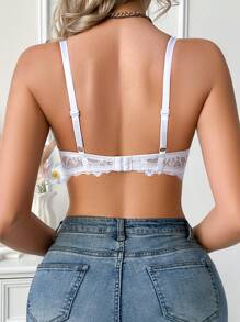 Áo ngực thời trang màu trơn dành cho nữ, phù hợp cho mùa hè - trắng - Xem 2