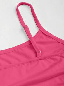 Sweetra Women's Fitted Cami Top, Slim Fit, Layering Sleeveless Top Y2K - Hot Pink - View 4