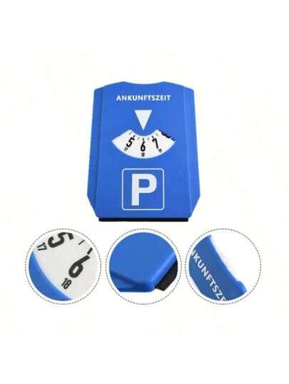 1 Peça Disco de Estacionamento com Função de Raspagem de Gelo, Usado para Carros e Motocicletas, Ferramenta Portátil de Tempo de Estacionamento