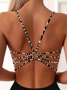 SHEIN 2025 Women One-Piece Swimsuit Beach Outfit