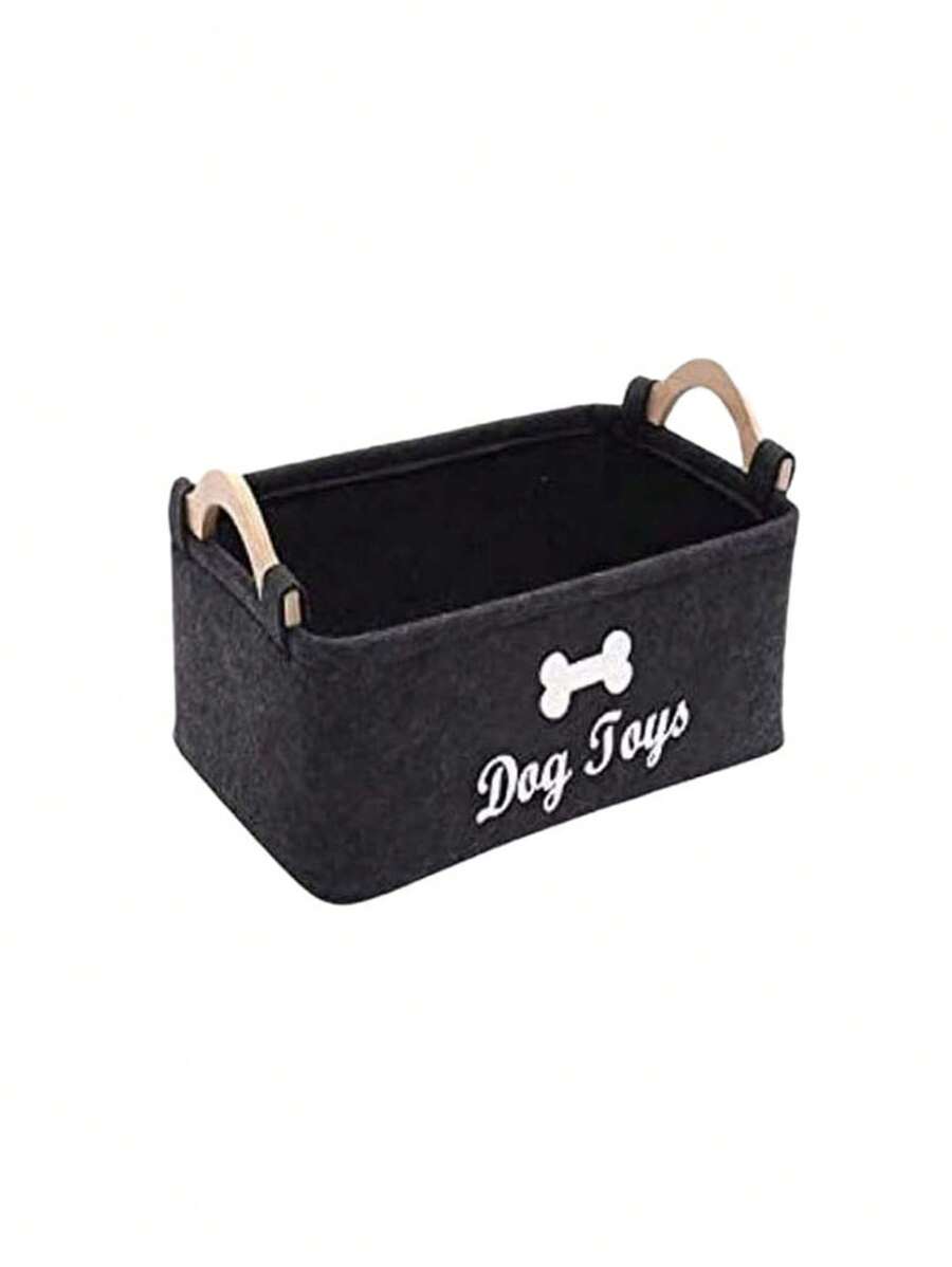 PETSIN Pet Supplies Storage Box, Suitable For Cats And Dogs, Used For Pet Toy Organization - Black - View 1
