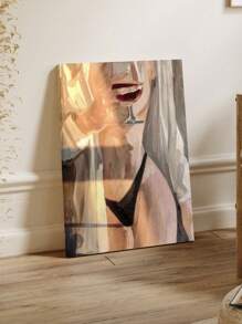 1 件酒吧墙壁装饰画性感女士印花复古画芯适用于酒吧、KTV 房间、卫生间等，不含画框 - 彩色 - 查看 1