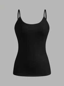 SHEIN EZwear 4pcs Pack Women Casual Minimalist Camisole Tank Top, Suitable For Summer Back To School