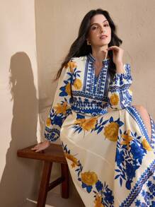 Graceveil 女士阿拉伯风格连衣裙，夏季时尚