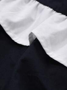 DAZY Nuevo vestido largo de mujer con bloques de color para primavera/verano, adecuado para citas y salidas nocturnas - Azul - Ver 6