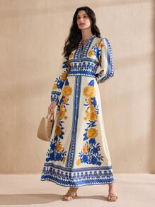 Graceveil 女士阿拉伯风格连衣裙，夏季时尚