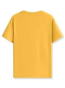 Manfinity Homme Plus Size Men's Fashionable Short Sleeve T-Shirt, Suitable For Summer - White - View 2