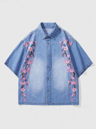 Street Life Camicia di jeans da uomo, di moda per l'estate