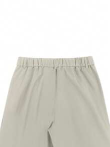 Calvornis Men's Business Casual Solid Color Slanted Pocket Trousers - Beige - View 4