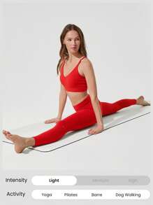 GLOWMODE Sujetador deportivo FeatherFit™ con espalda calada para gimnasio