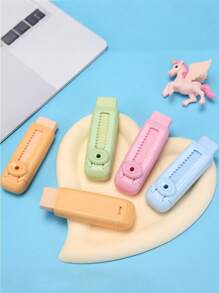 SHEIN 1PC Retractable Push Erasers For Students, Clean, No Residual, Flexible.Suitable For Study, Painting, Office Work. Small And Exquisite, Easy To Carry Back To School