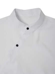 Manfinity Homme Camisa de manga corta casual y versátil de unicolor para hombre - Blanco - Ver 4