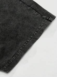 PAVTROS Manfinity Streetrush Men's Young Street Fashion Slogan & Figure Print Short Sleeve Loose Fit T-Shirt - Black - View 7