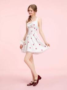 CUCCOO DOLLMOD Women's Adjustable Buckle Design Shiny Vintage Chunky Heels For Christmas Spring Shoes - Burgundy - View 10