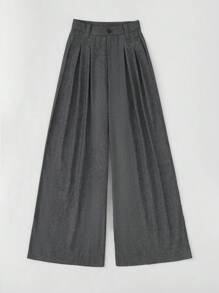 Briarwyn 女士纯色休闲裤，时尚日常穿着夏季女士商务休闲装 - 黑色 - 查看 10