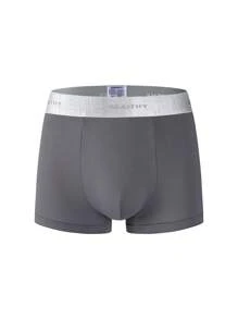 Manfinity Underwear&Sleepwear Basics 10pcs/Set Men Simple Color Block Waist Band Boxer Briefs  Multipack Underwear