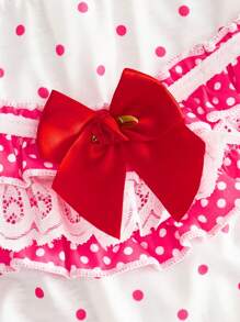 FairyFlirt Sous-vêtements mignons pour filles/adolescentes avec décoration de nœud volantée
