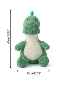 Chewy Plush Dinosaur Dog Toys Squeaking Interactive Pet Toy Suitable Medium Dogs Teeth Cleaning Large Dogs Stuffed Toy - Green - View 5