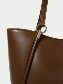 SHECARRY Bolsa tote feminina de cor sólida, simples e de grande capacidade, bolsa de armazenamento, bolsas de trabalho atraentes para mulheres