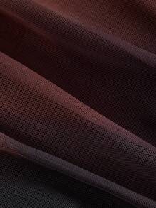 SHEIN MOD Women's Ruffle Trim Gold Color Brooch Decor Camisole Tank Top, Summer Clothing - Multicolor - View 3