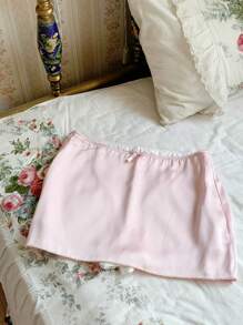 Comfortcana 女士纯色时尚半身裙，适合夏季 - 淺粉色 - 查看 8