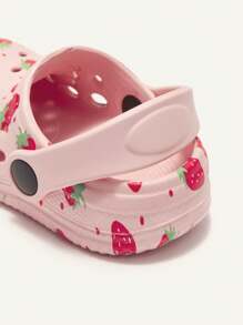 Cozy Pixies 1双儿童卡通动物印花时尚婴幼儿草莓图案透气沙滩凉鞋可爱鞋