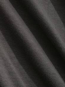 DAZY Solid Crop Halter Top Backless Top Festival Tank Tops - Dark Grey - View 8